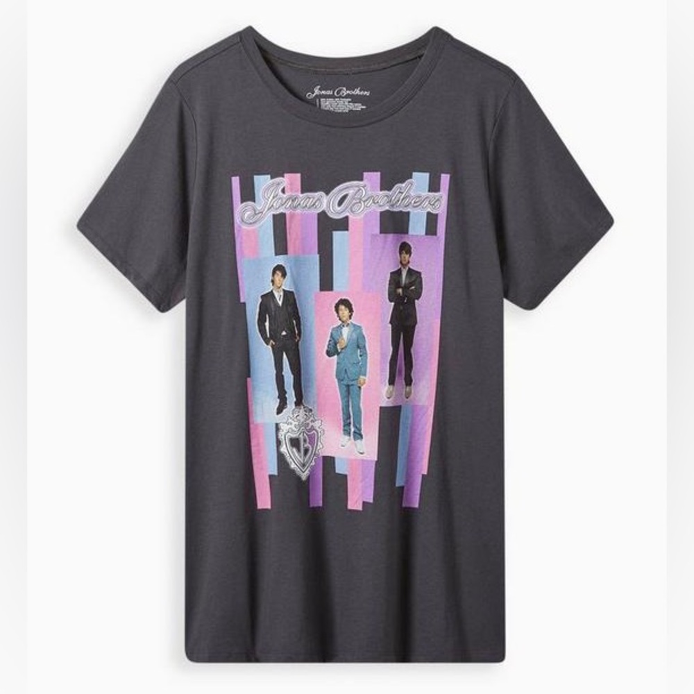 Torrid Jonas Brothers Classic Fit Cotton Crew Neck Tee
